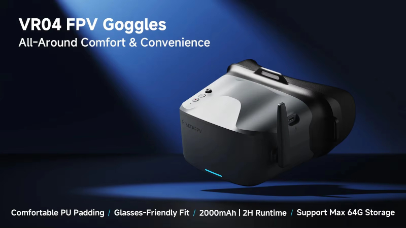 BETAFPV VR04 FPV Goggles Analog Version 4.3 Inch 800*480 Resolution with Built-in 2000mAh Battery photo 7