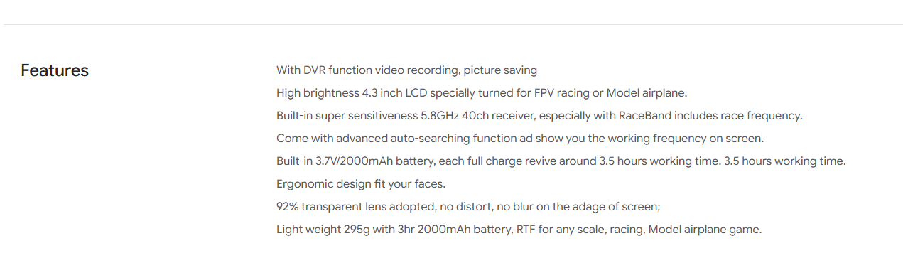 iFlight Analog 5.8G FPV Goggles photo 7