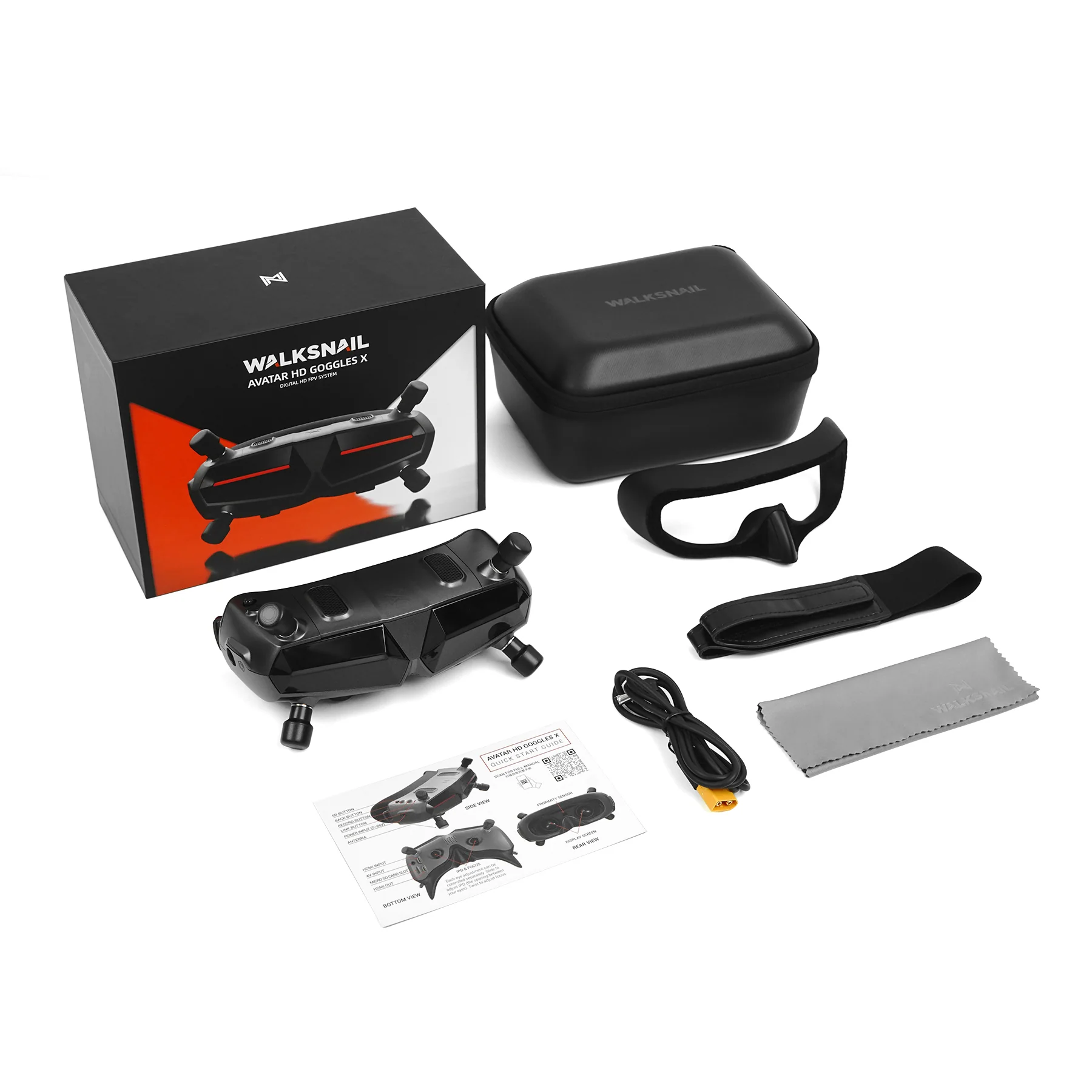CADDX Walksnail Avatar HD Goggles X VR 1080P/100fps FOV50° FPV Goggles Diversity Video Glasses photo 3