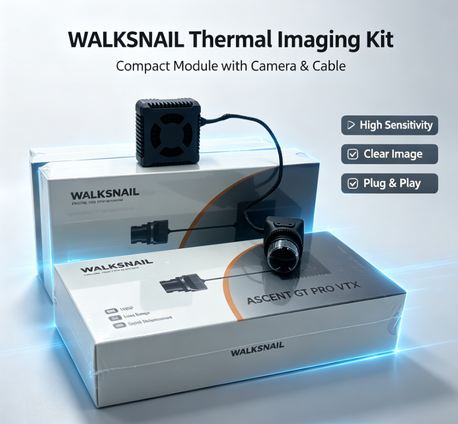 Walksnail Ascent GT Pro 4W VTX VRX Digital HD FPV Video Transmission System Composite Material for Long Range FPV Racing Drone