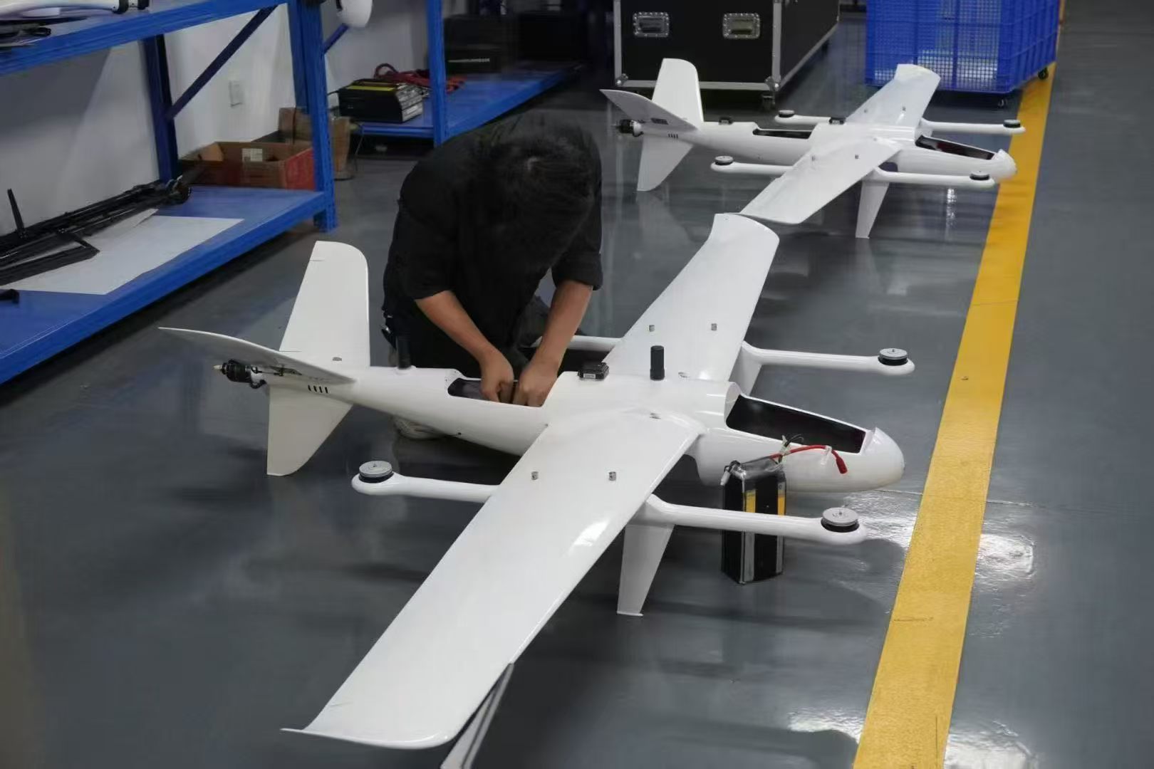 Fixed-wing UAV equipped with an electronic fuel injection (EFI) engine, featuring long endurance and high payload capacity. photo 4